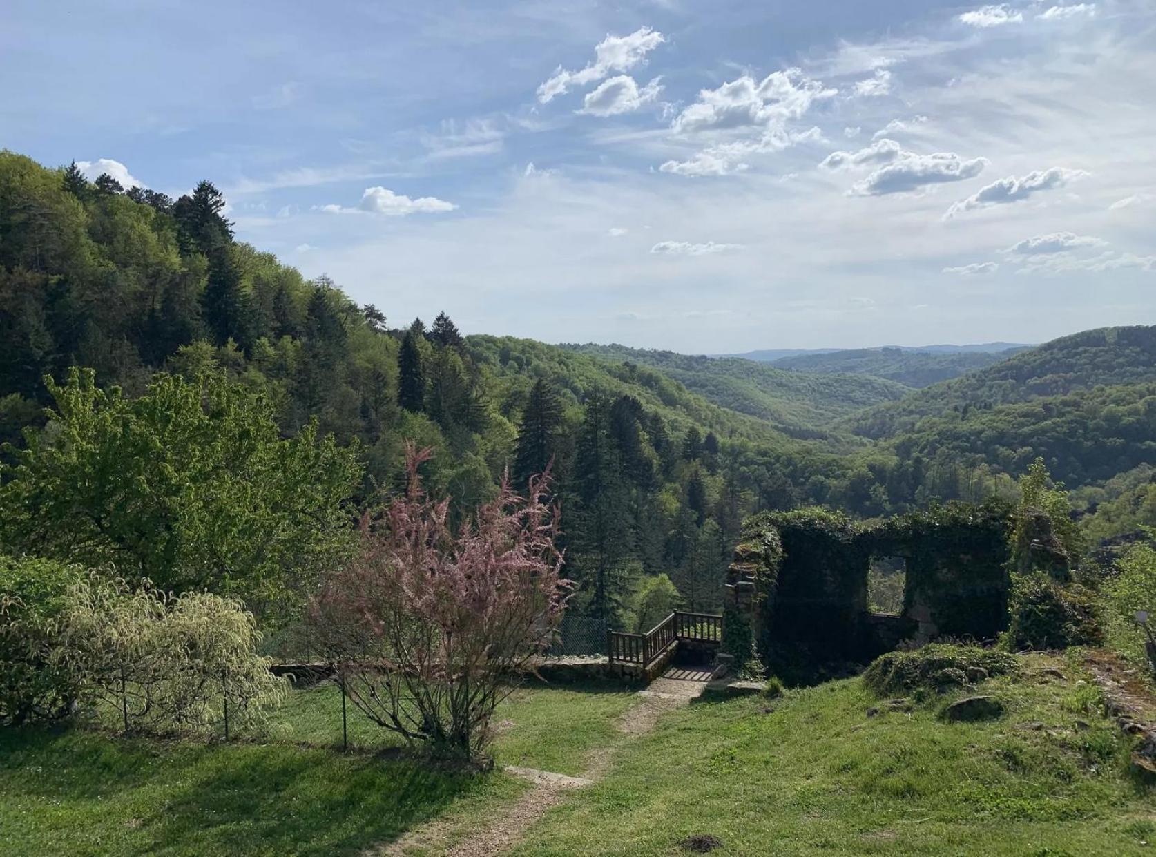Le Chant Des Sources, Gites Et Chambres D'Hotes Avec Vue A Gimel-Les-Cascades Exterior foto